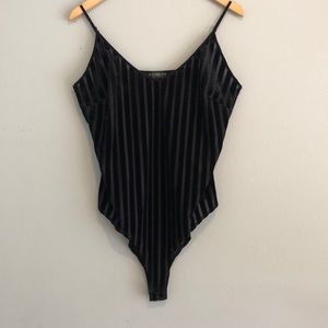 Forever 21 plus size mesh and it velvet bodysuit